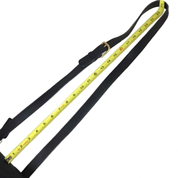 Vintage COACH Black Leather Side Pack Brass Turn Lock Shoulder Bag USA 9979 - Picture 9 of 17